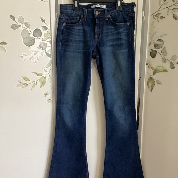 J BRAND Martini flare jeans Sz 26 Mayflower blue EUC - Picture 2 of 10